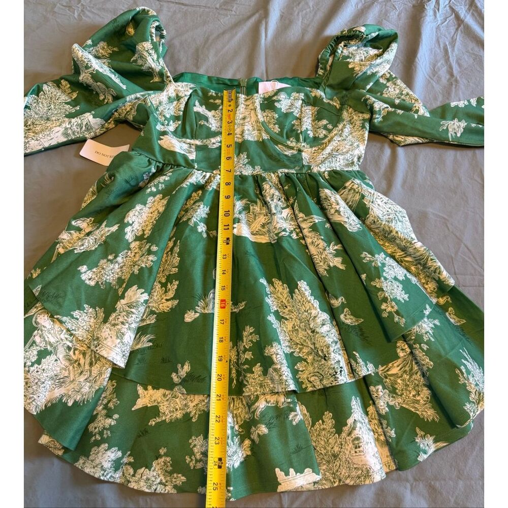 Selkie Size XL The Cedar Toile Boleyn Dress Green Free People New - Picture 5 of 7